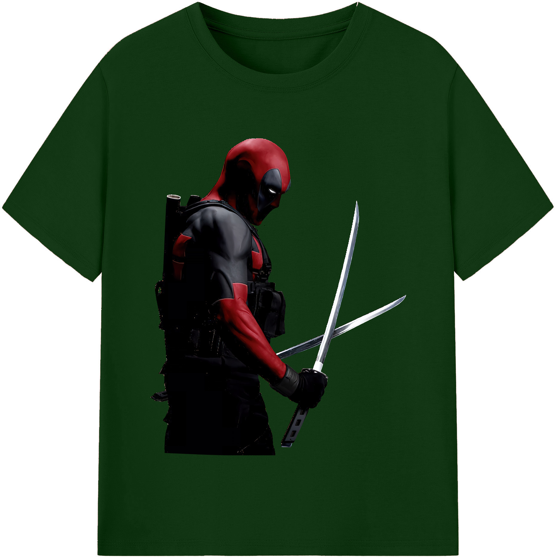 （画像用） Deadpool デッドプール 綿100％半袖Tシャツ（フロントプリント）